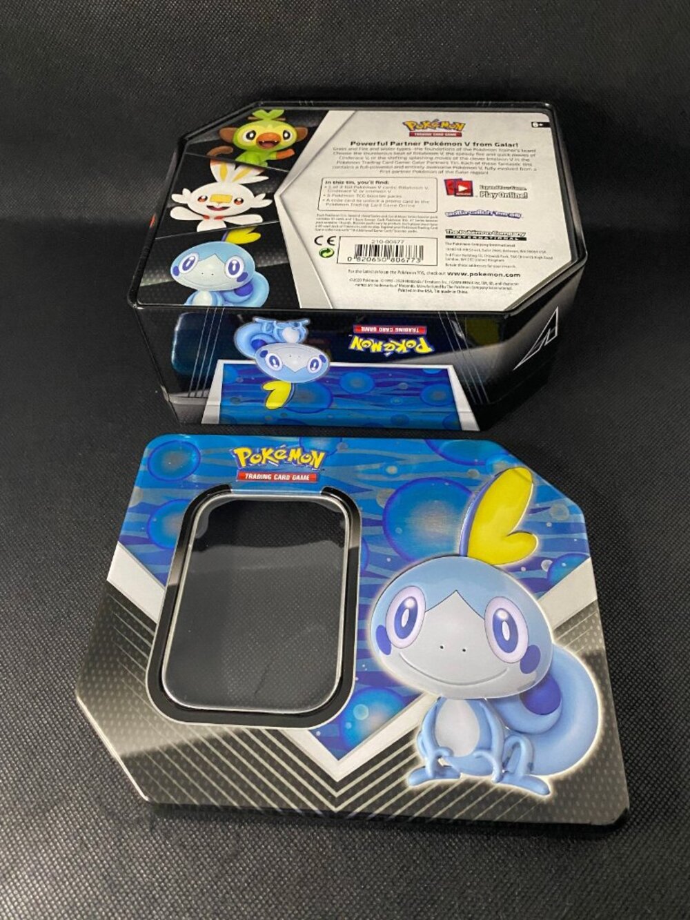 Empty Sobble Pokemon Galar Partners Mega Tin Storage Container